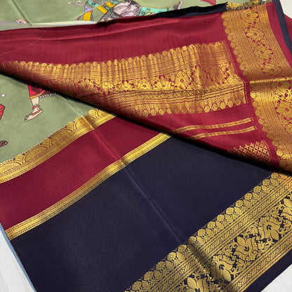 Pure Mysore Silk Saree | 120 Grams | Royal Printing