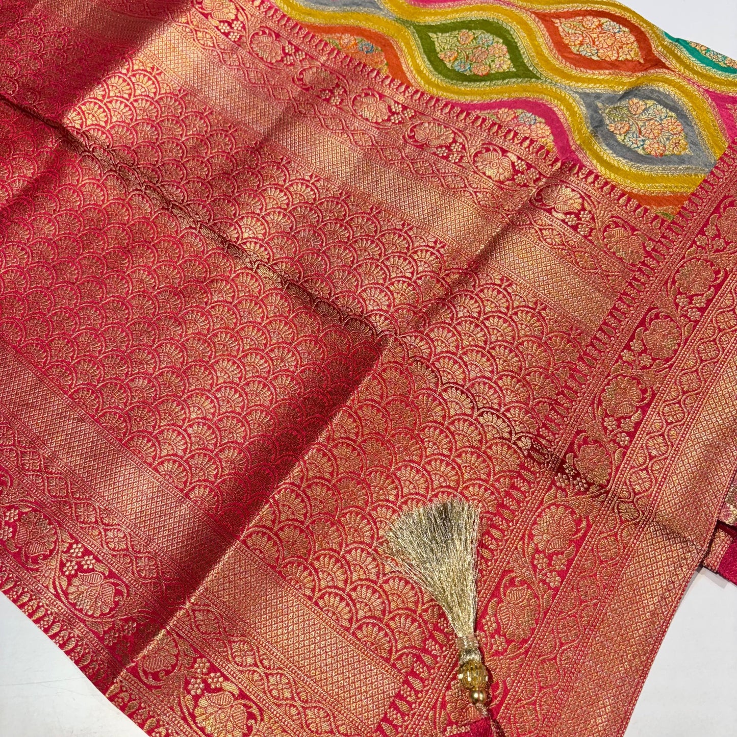 Banarasi Crepe Rangkat Saree