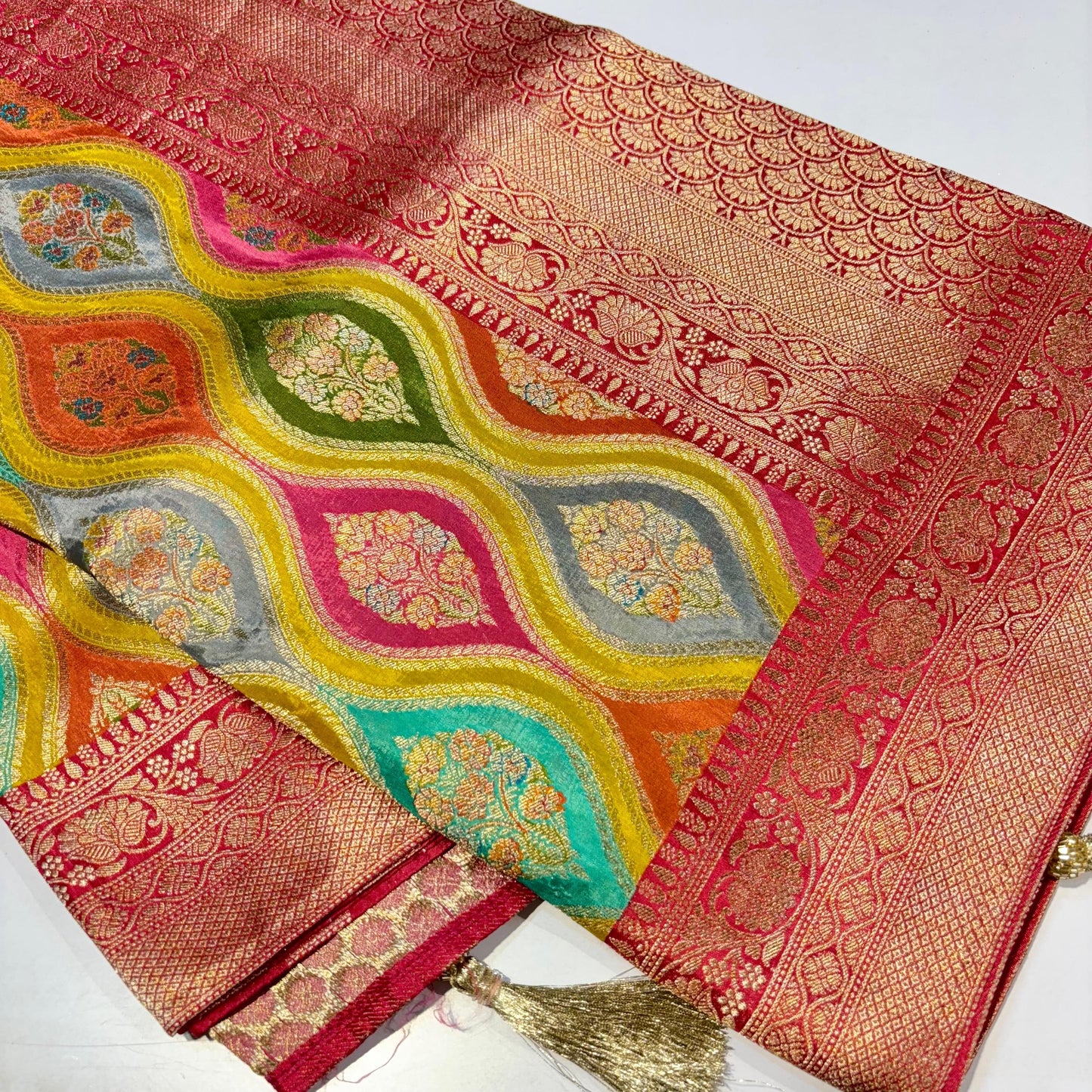 Banarasi Crepe Rangkat Saree