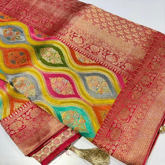 Banarasi Crepe Rangkat Saree