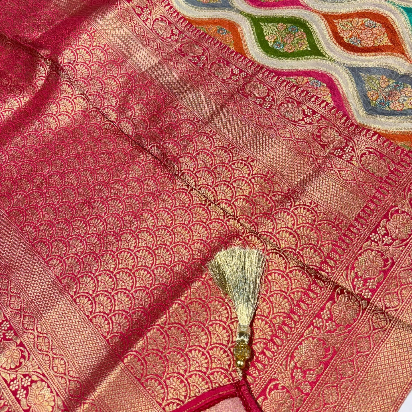 Banarasi Crepe Rangkat Saree