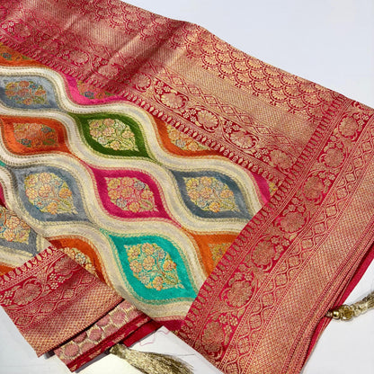 Banarasi Crepe Rangkat Saree