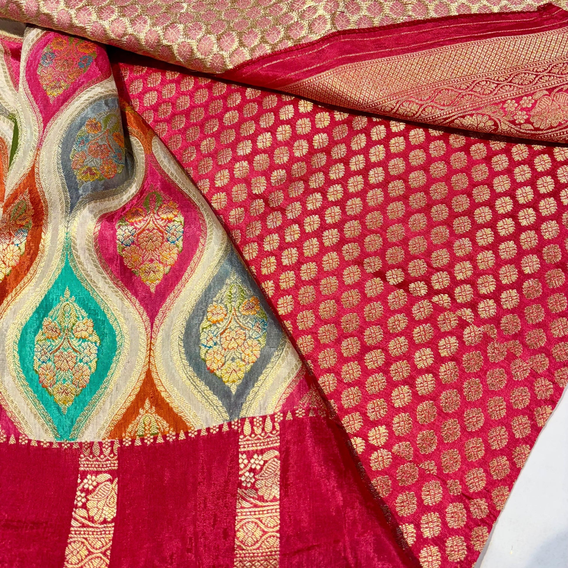 Banarasi Crepe Rangkat Saree