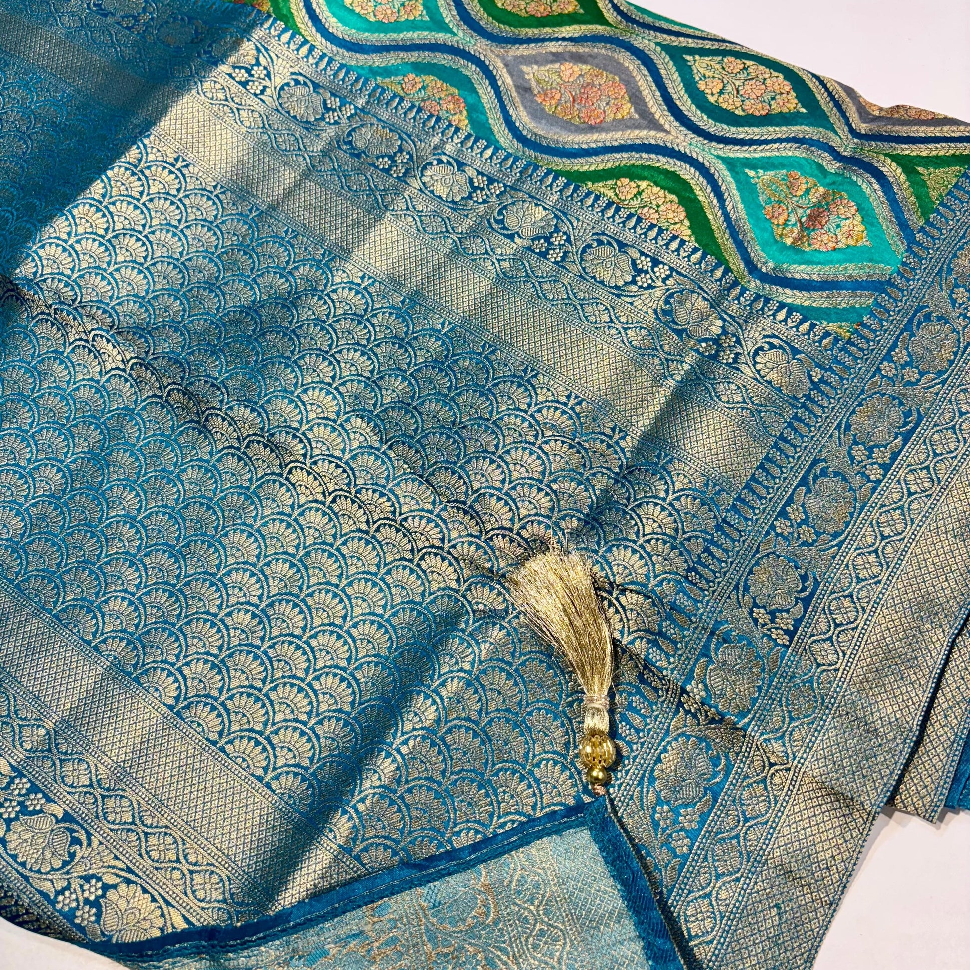 Banarasi Crepe Rangkat Saree