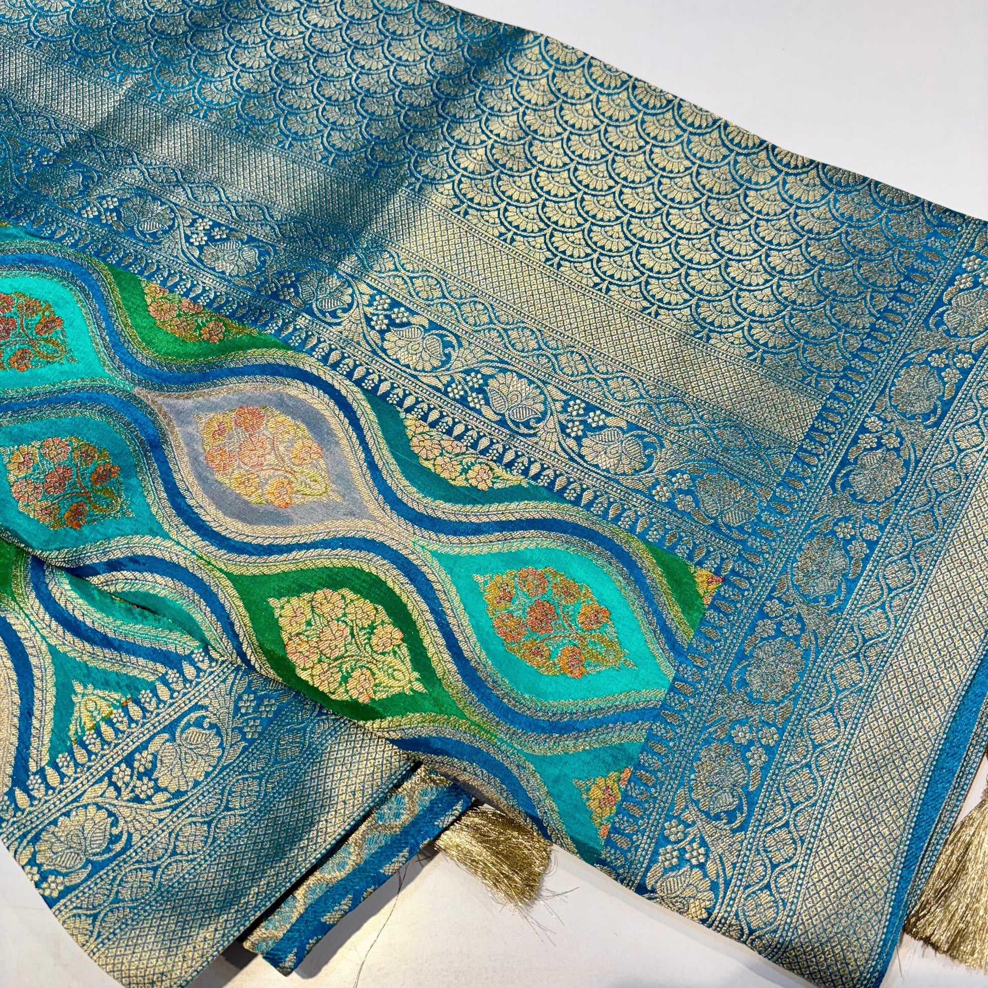 Banarasi Crepe Rangkat Saree