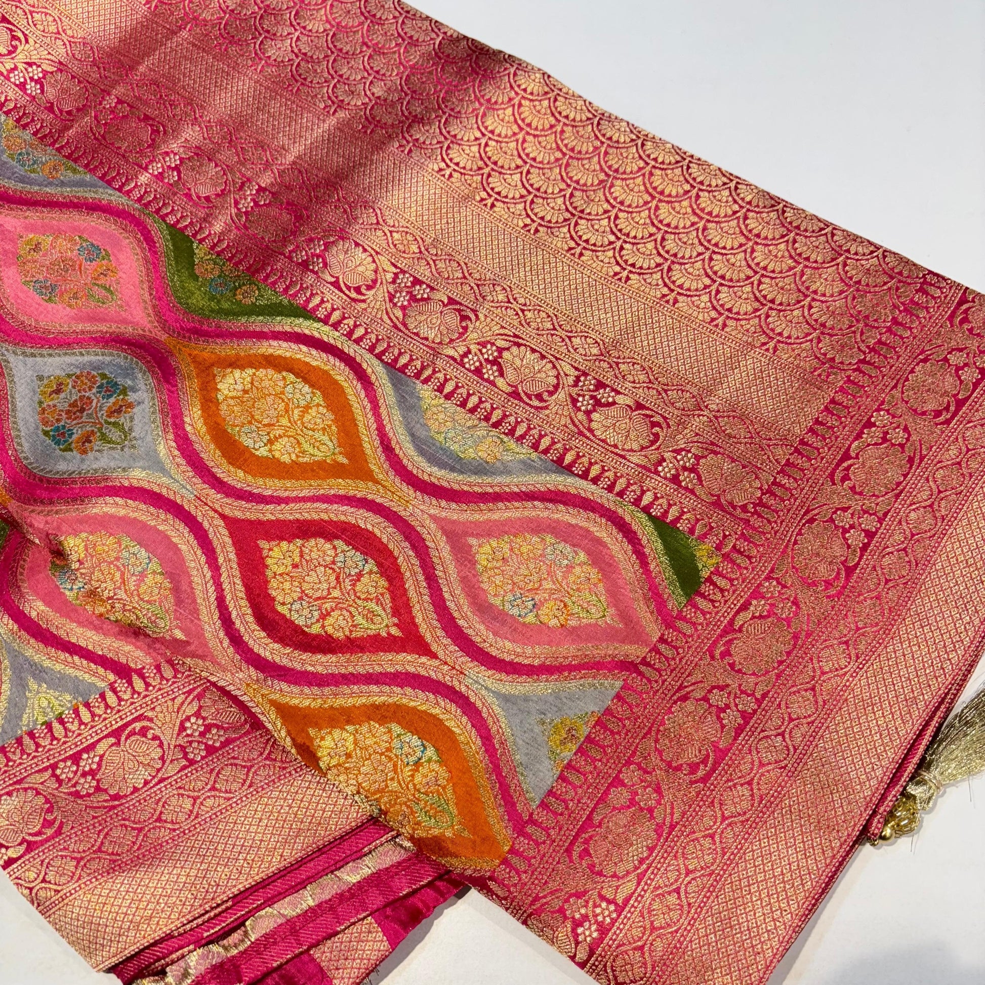 Banarasi Crepe Rangkat Saree