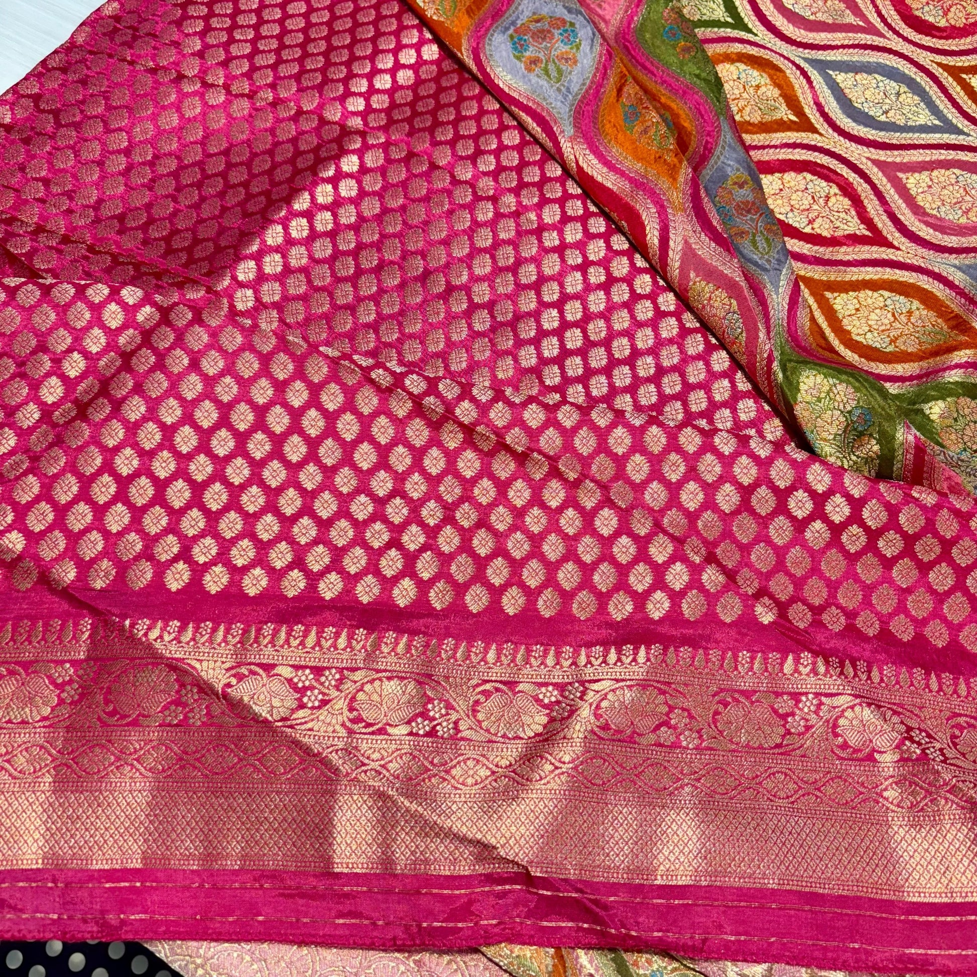 Banarasi Crepe Rangkat Saree