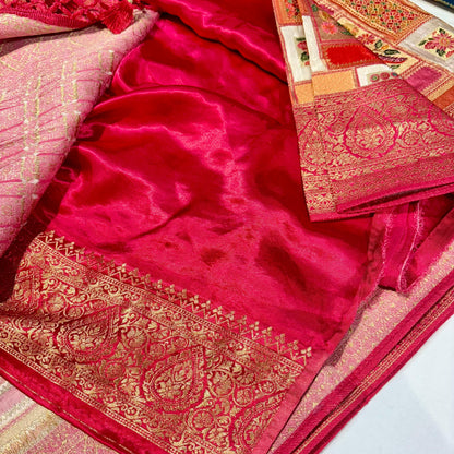 Banarasi Crepe Rangkat Saree