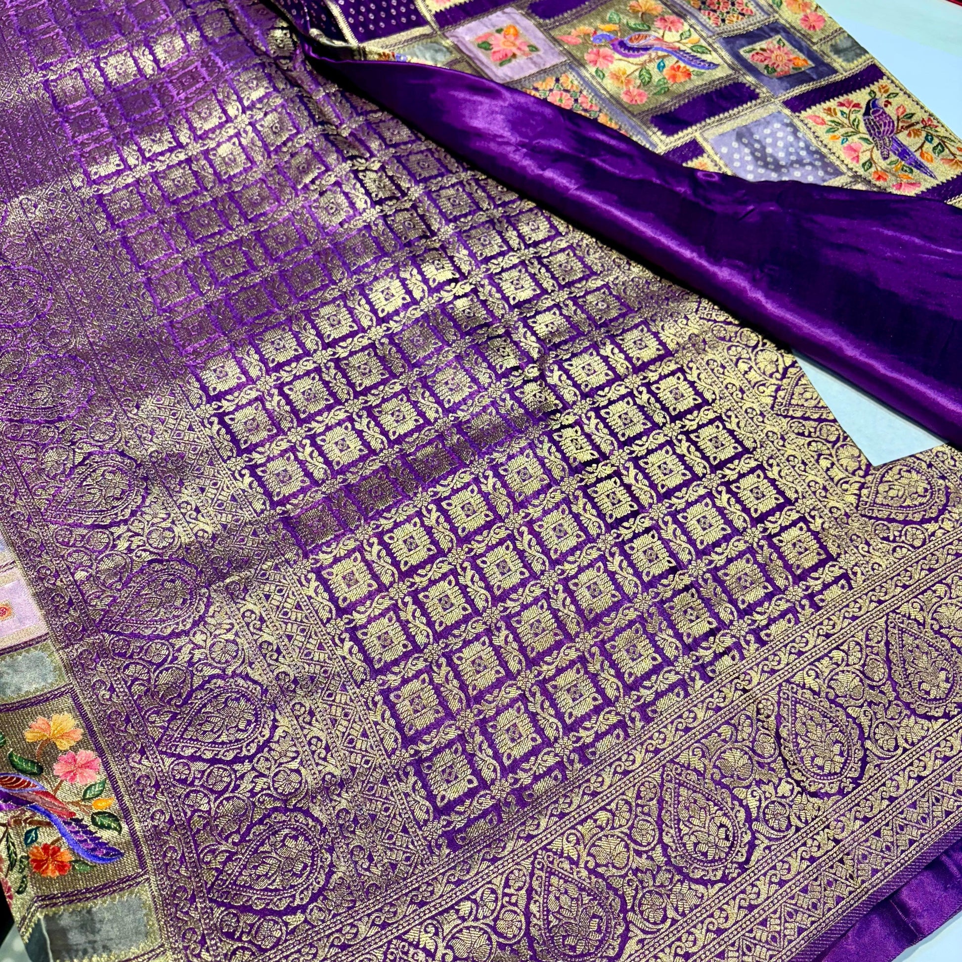 Banarasi Crepe Rangkat Saree