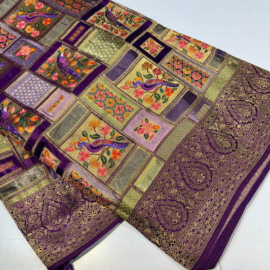 Banarasi Crepe Rangkat Saree