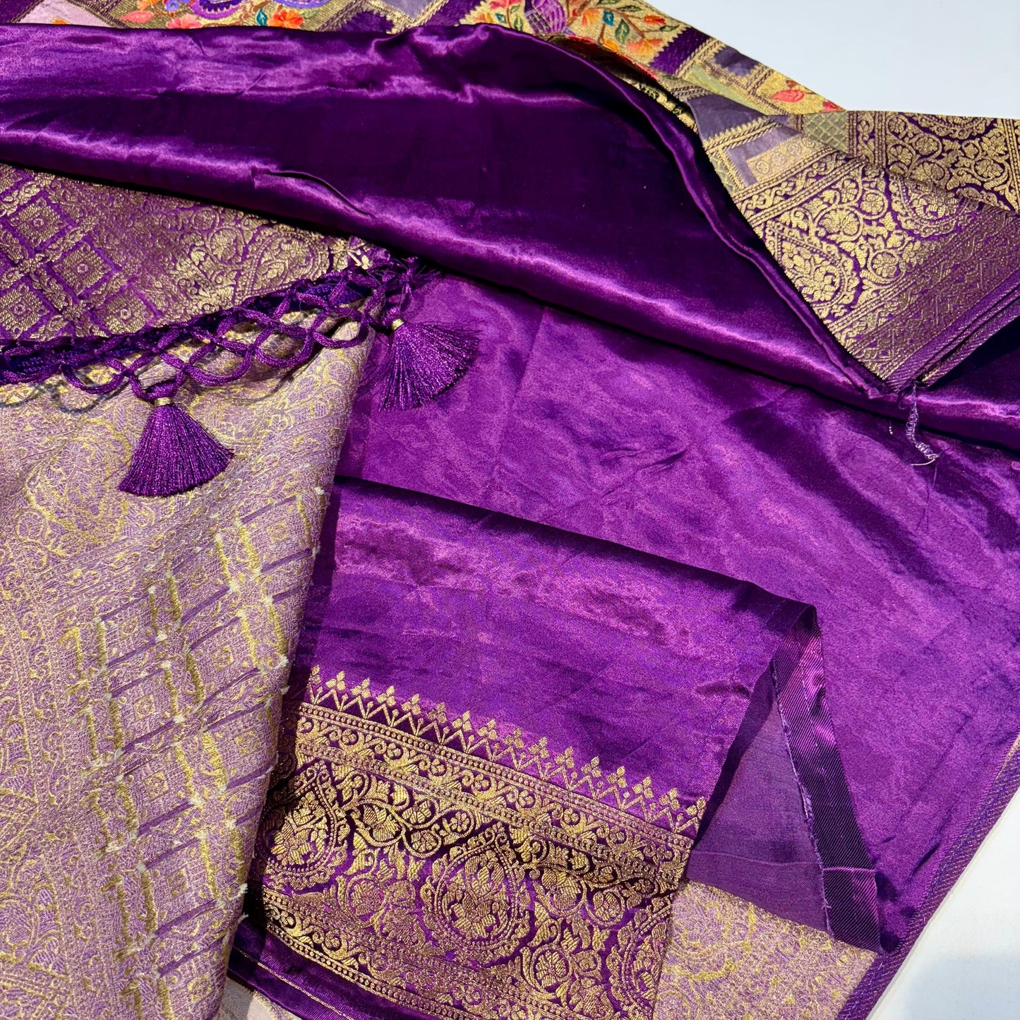 Banarasi Crepe Rangkat Saree