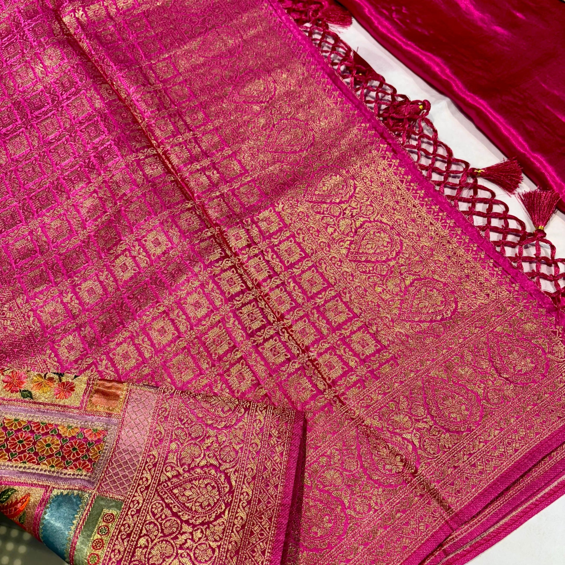 Banarasi Crepe Rangkat Saree