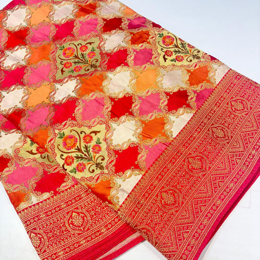 Banarasi Crepe Rangkat Saree