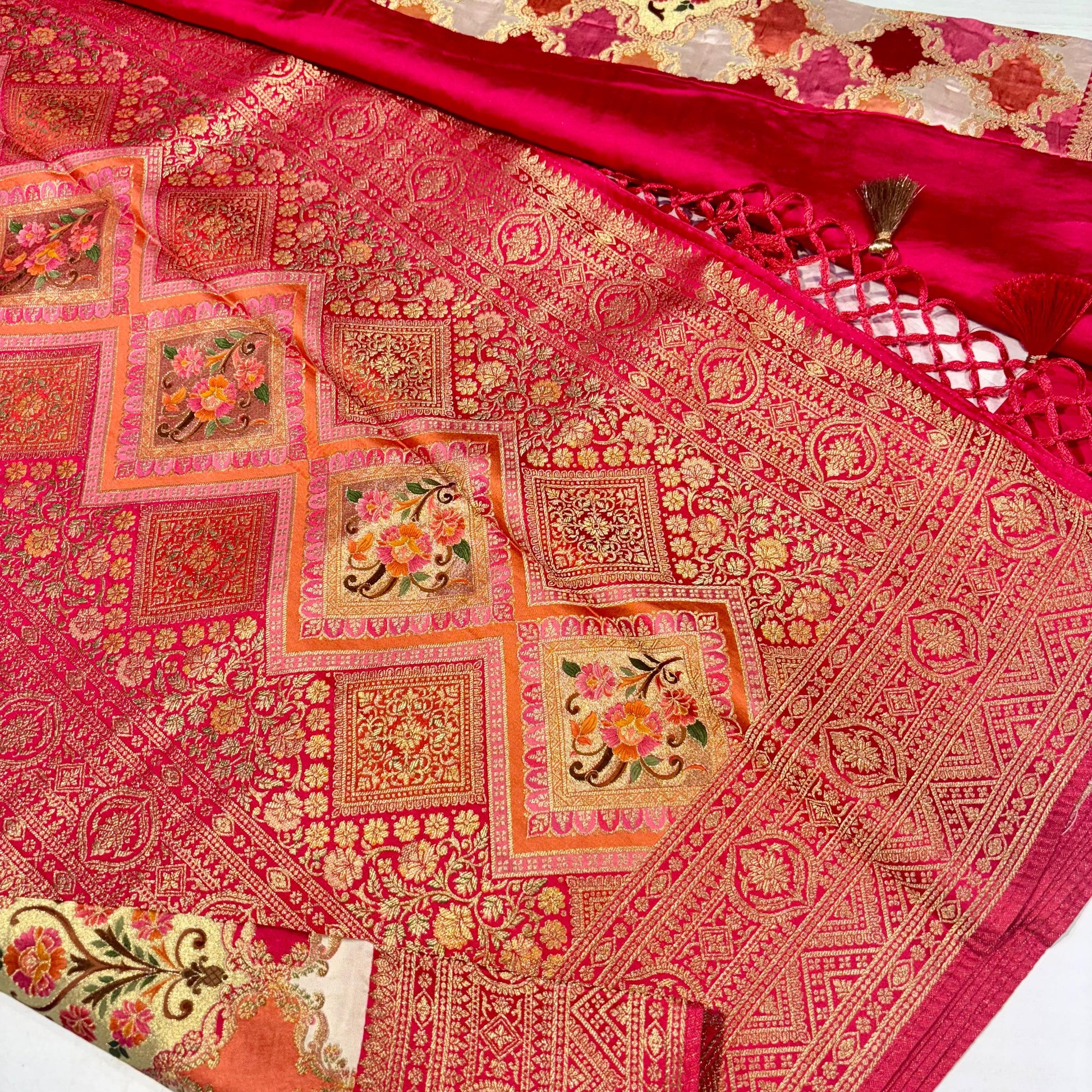 Banarasi Crepe Rangkat Saree