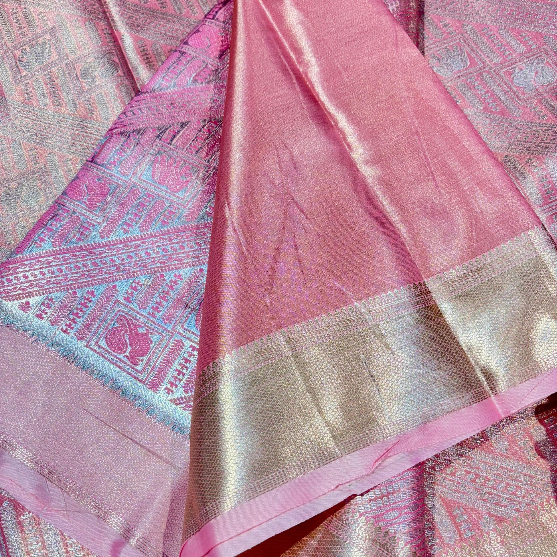 Kanchivaram Soft Tissue Silk Saree