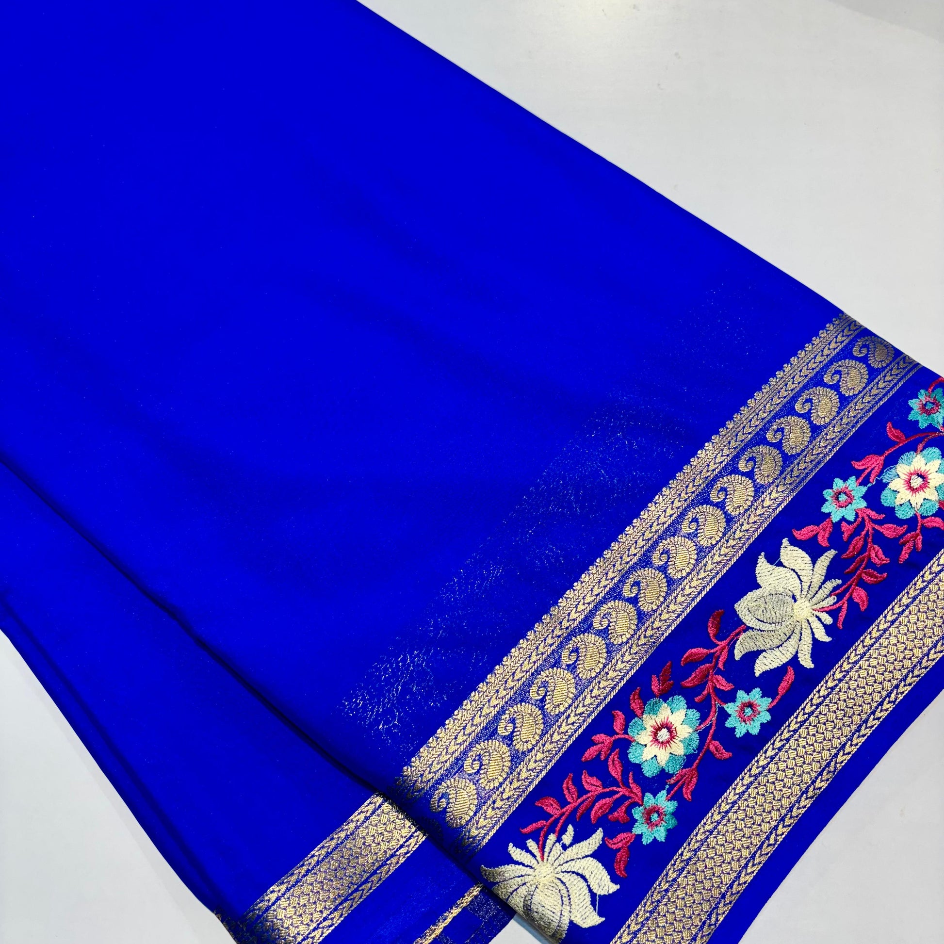 Semi Mysore Crepe Saree