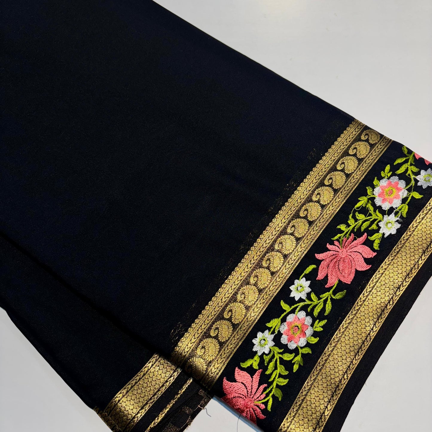 Semi Mysore Crepe Saree