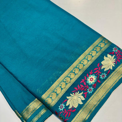 Semi Mysore Crepe Saree