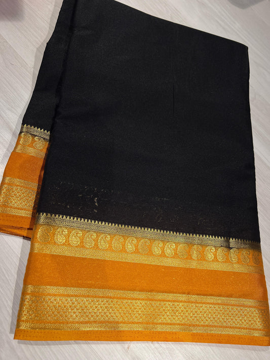 Semi Mysore Crepe Saree