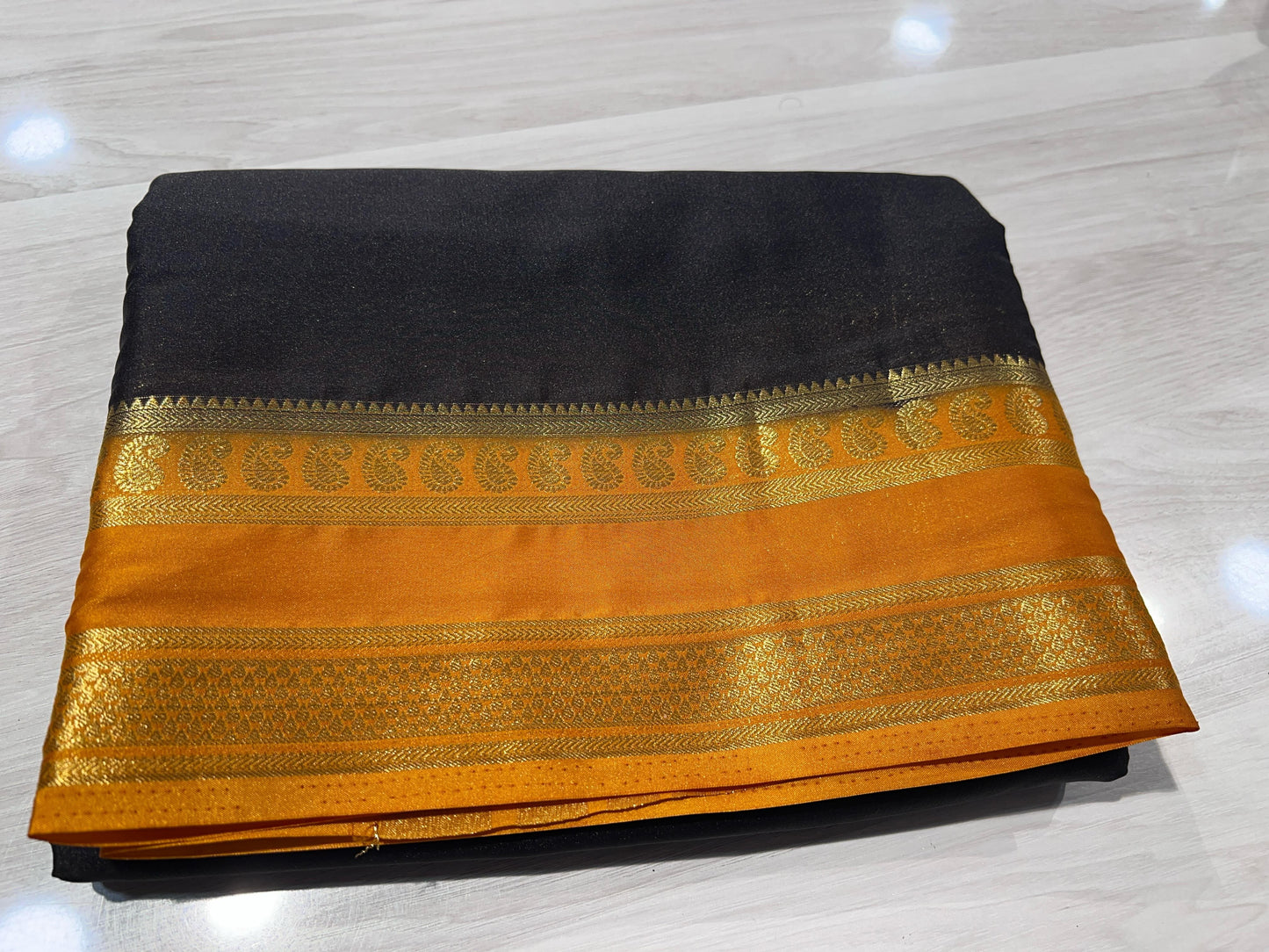 Semi Mysore Crepe Saree