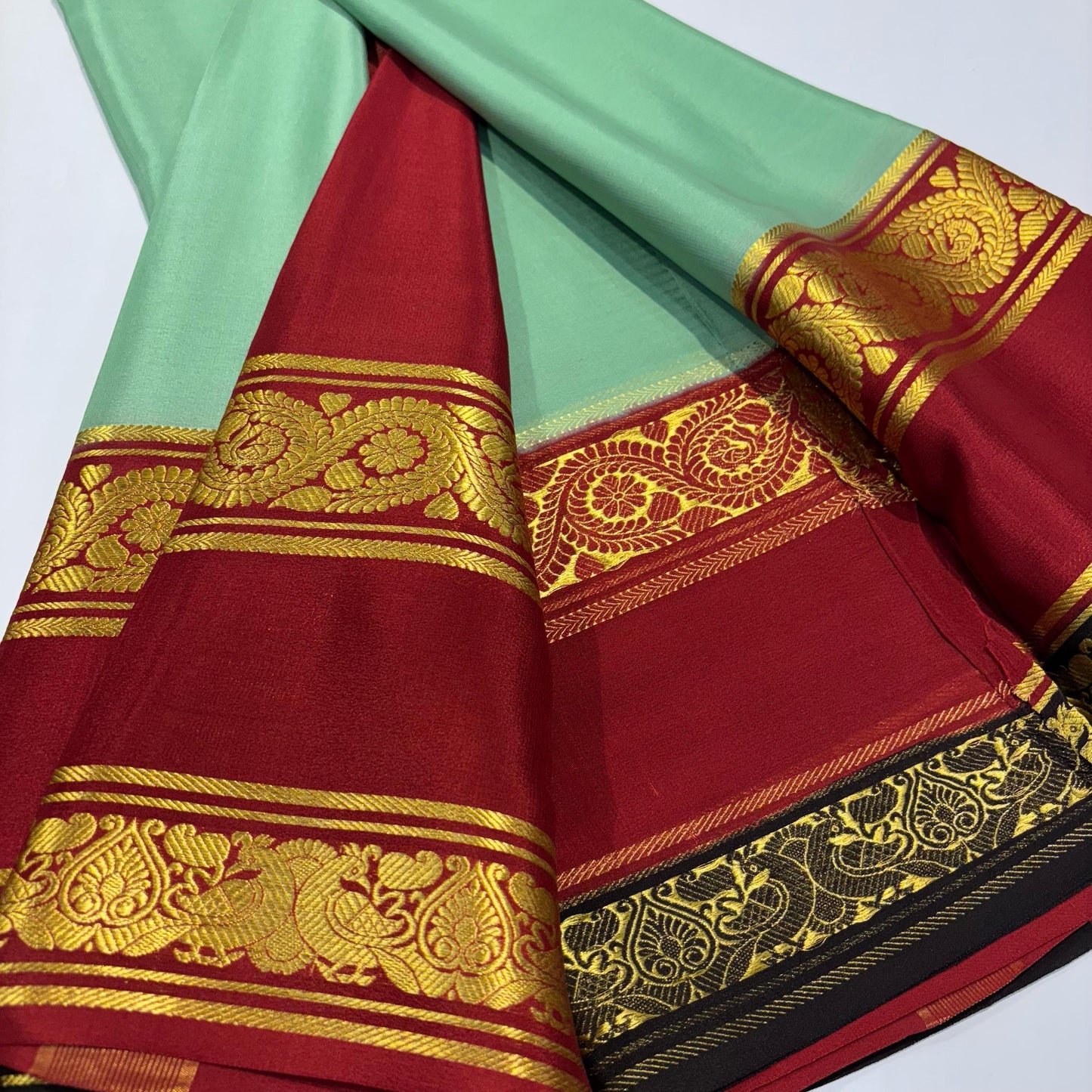 3D Mysore Silk Saree