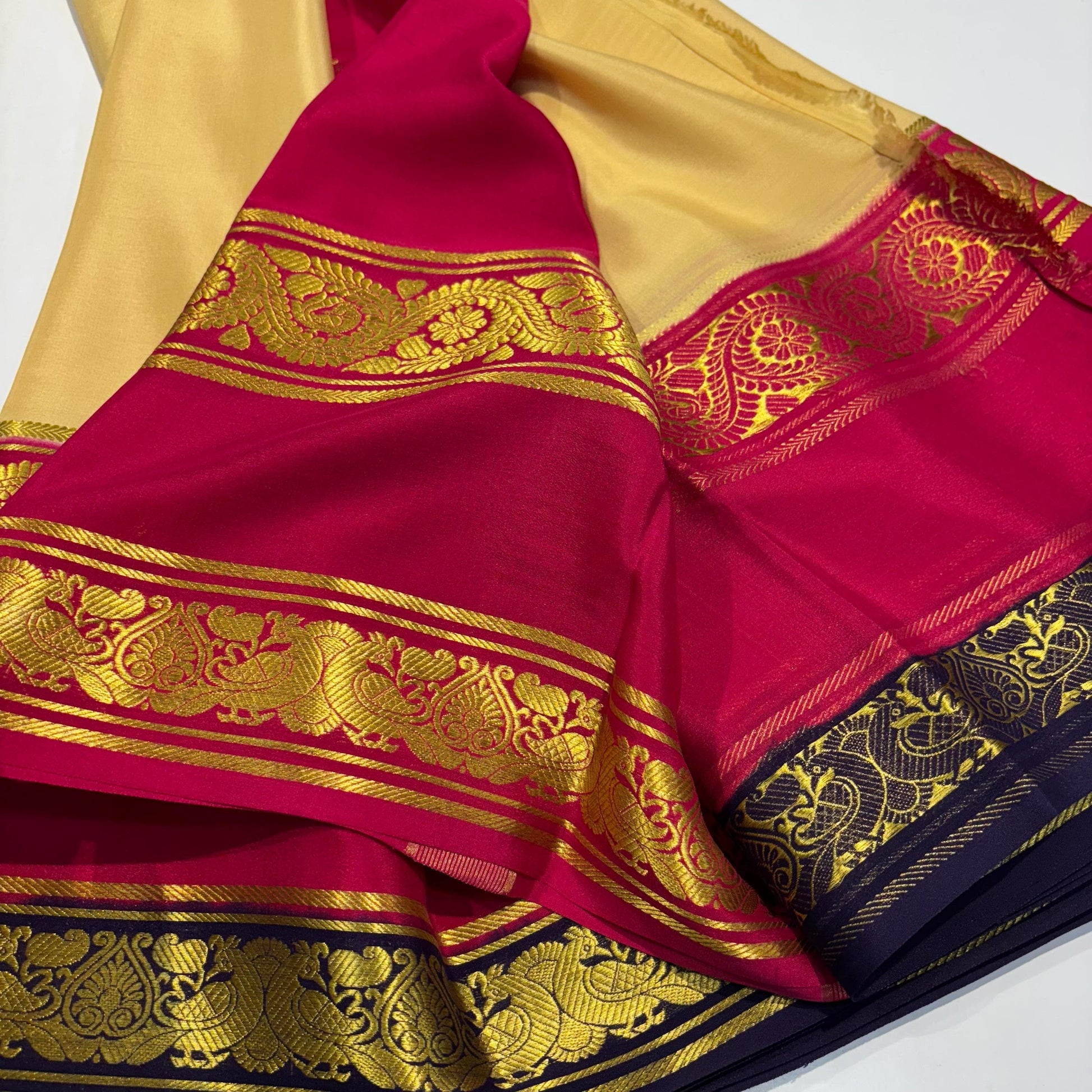 3D Mysore Silk Saree