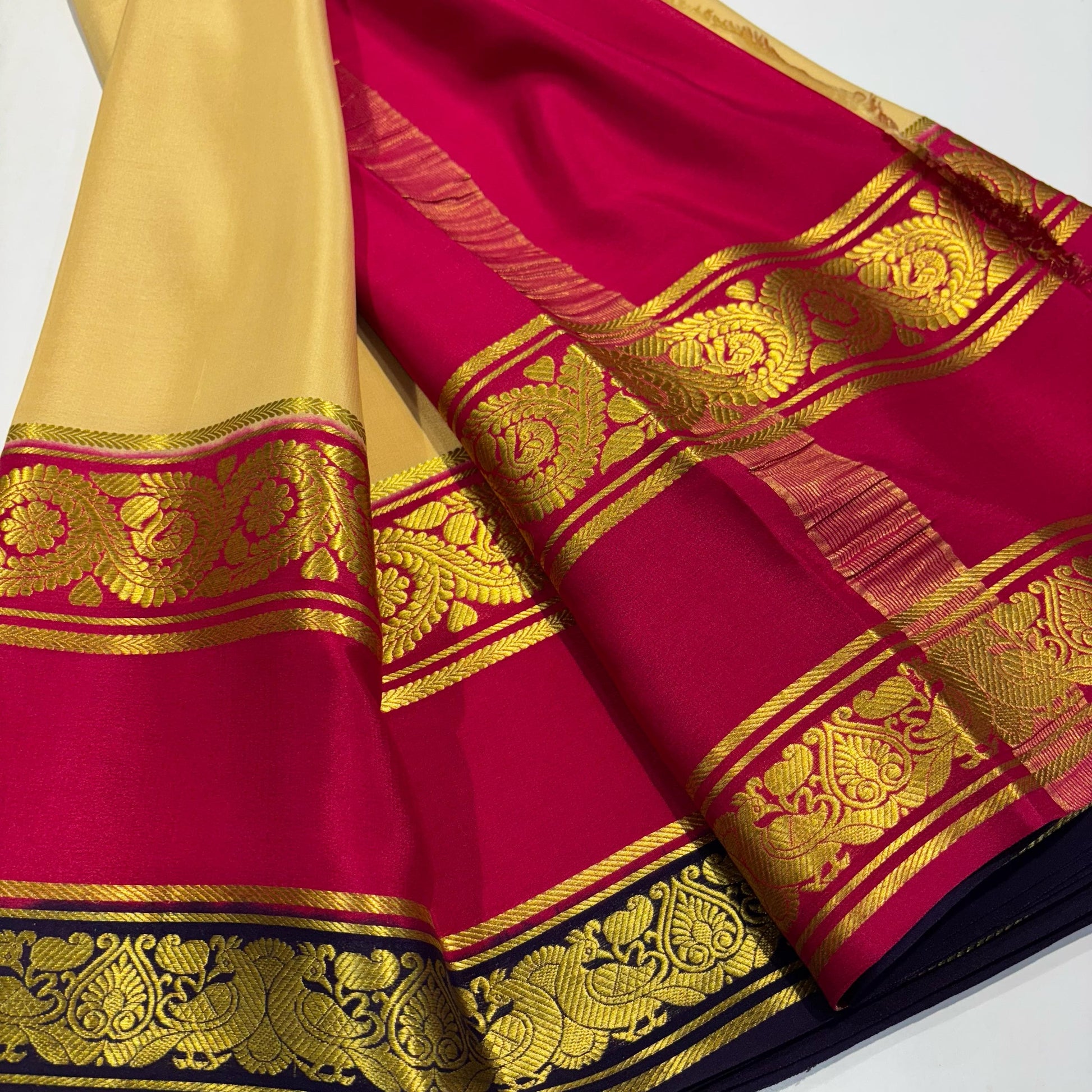 3D Mysore Silk Saree