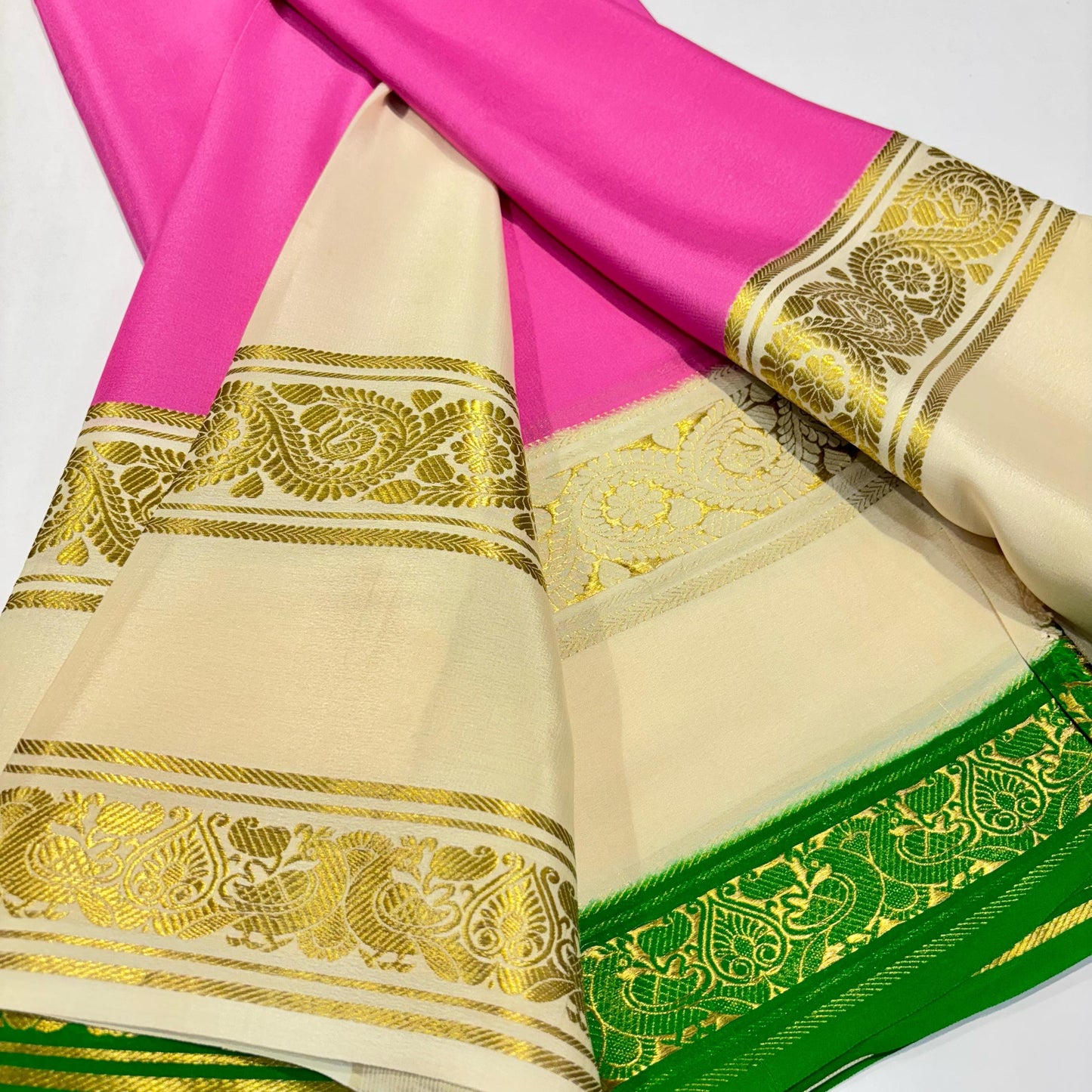 3D Mysore Silk Saree