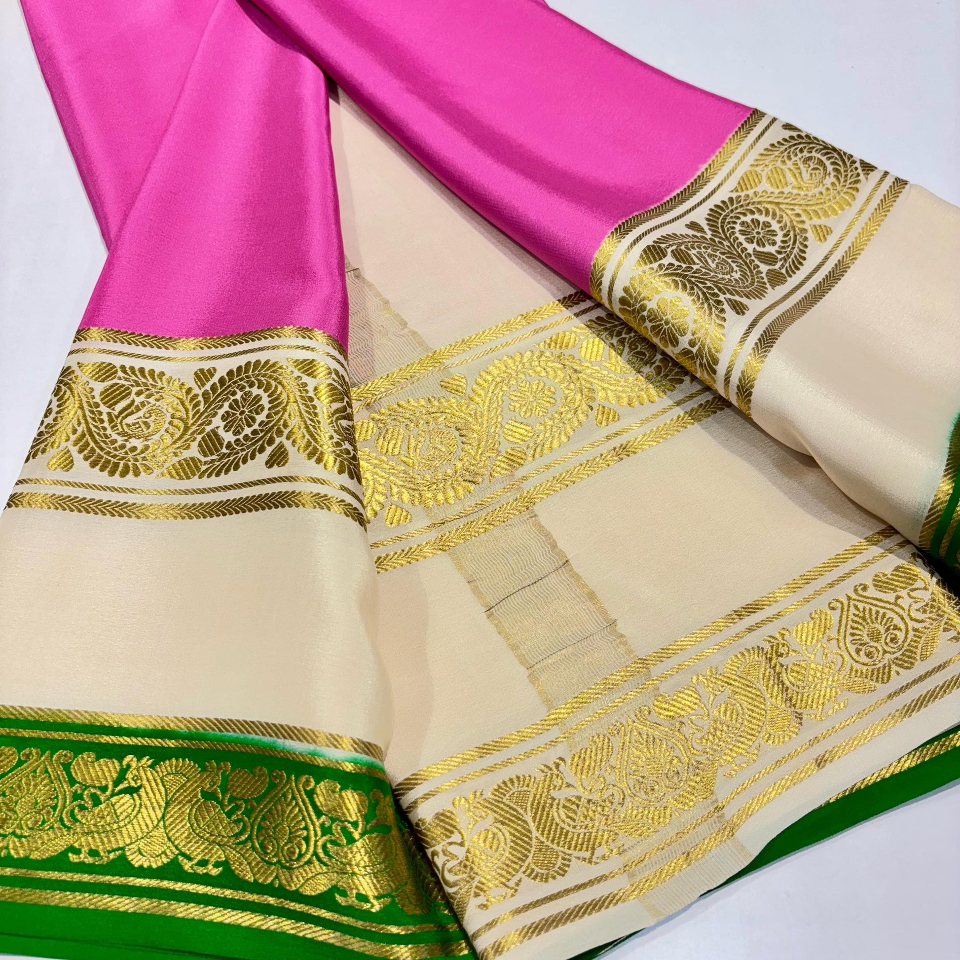 3D Mysore Silk Saree