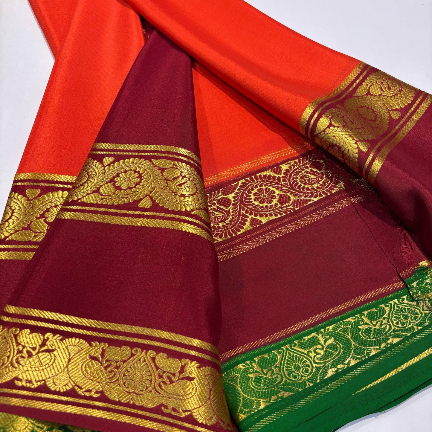 3D Mysore Silk Saree