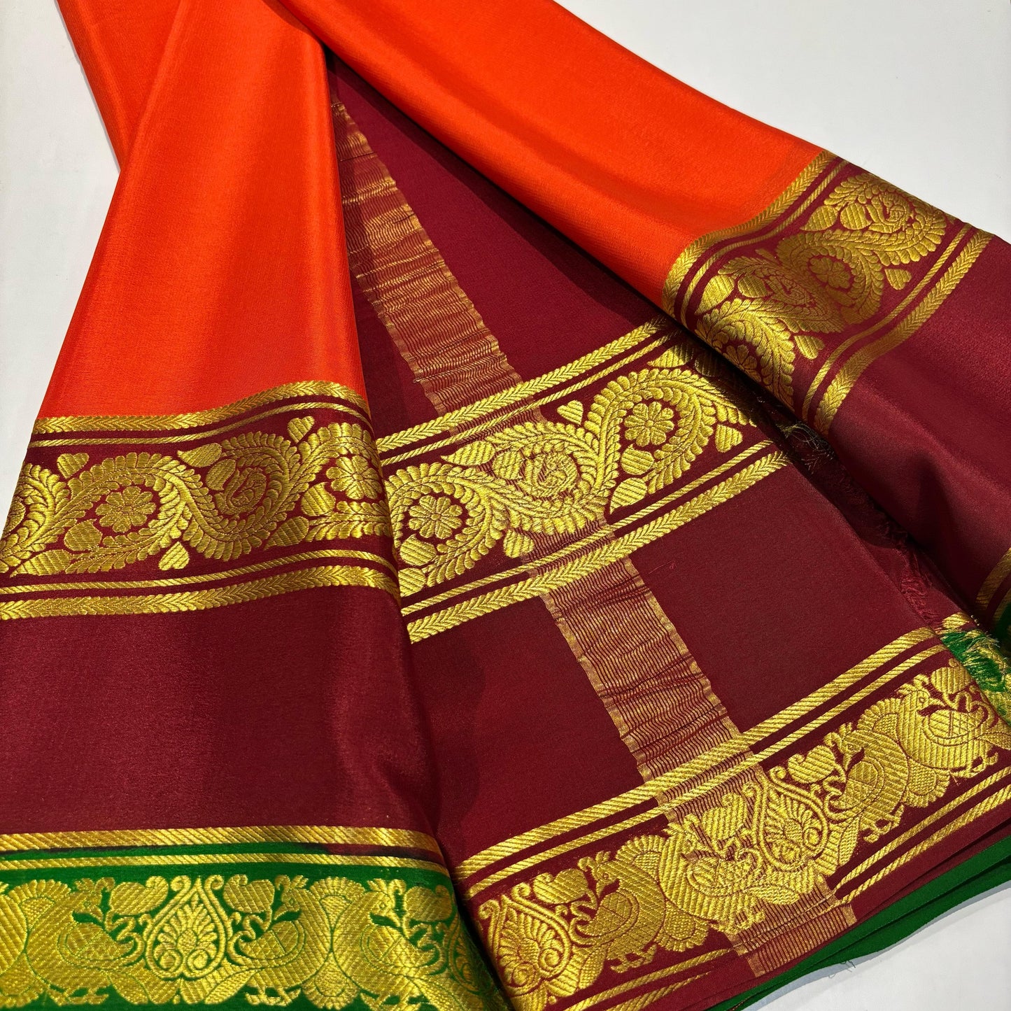 3D Mysore Silk Saree