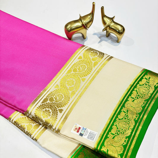 3D Mysore Silk Saree