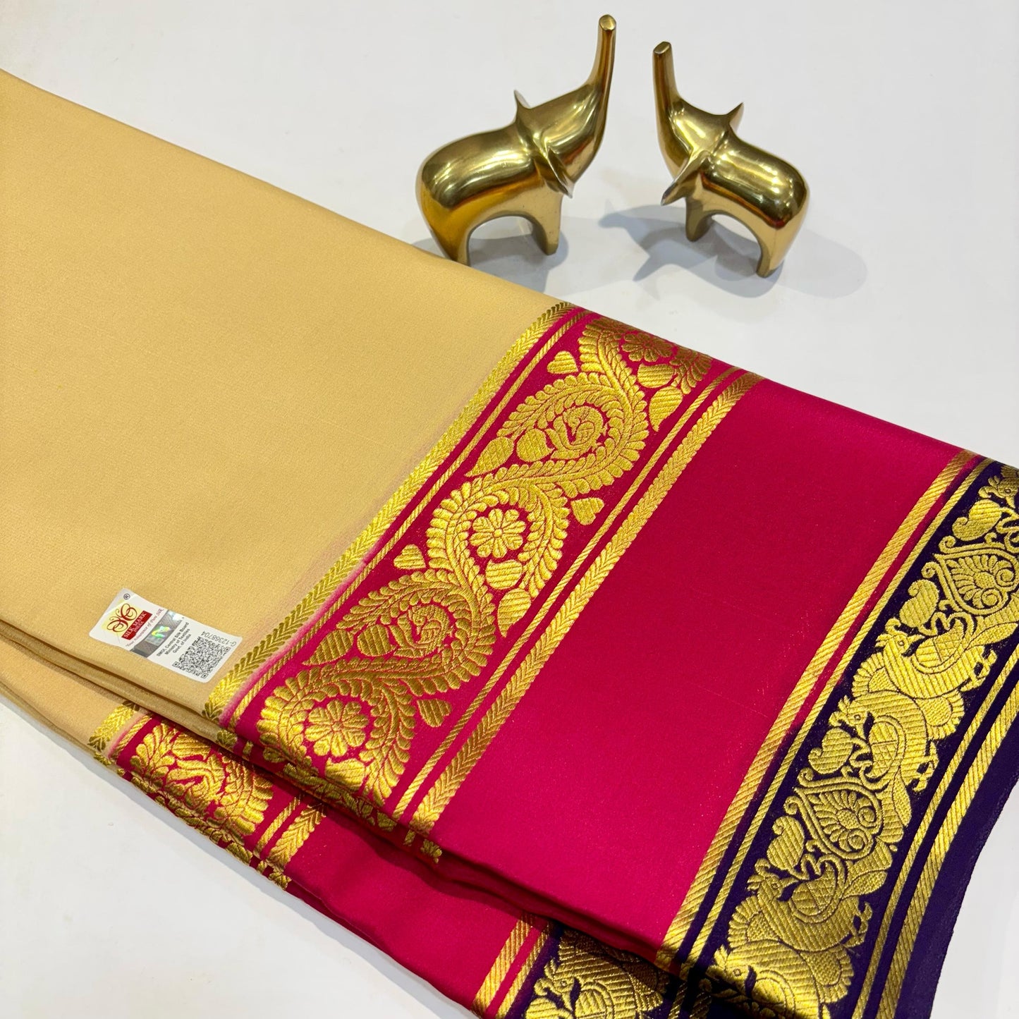 3D Mysore Silk Saree