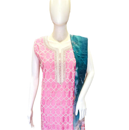 Designer Chanderi Silk Chudidar