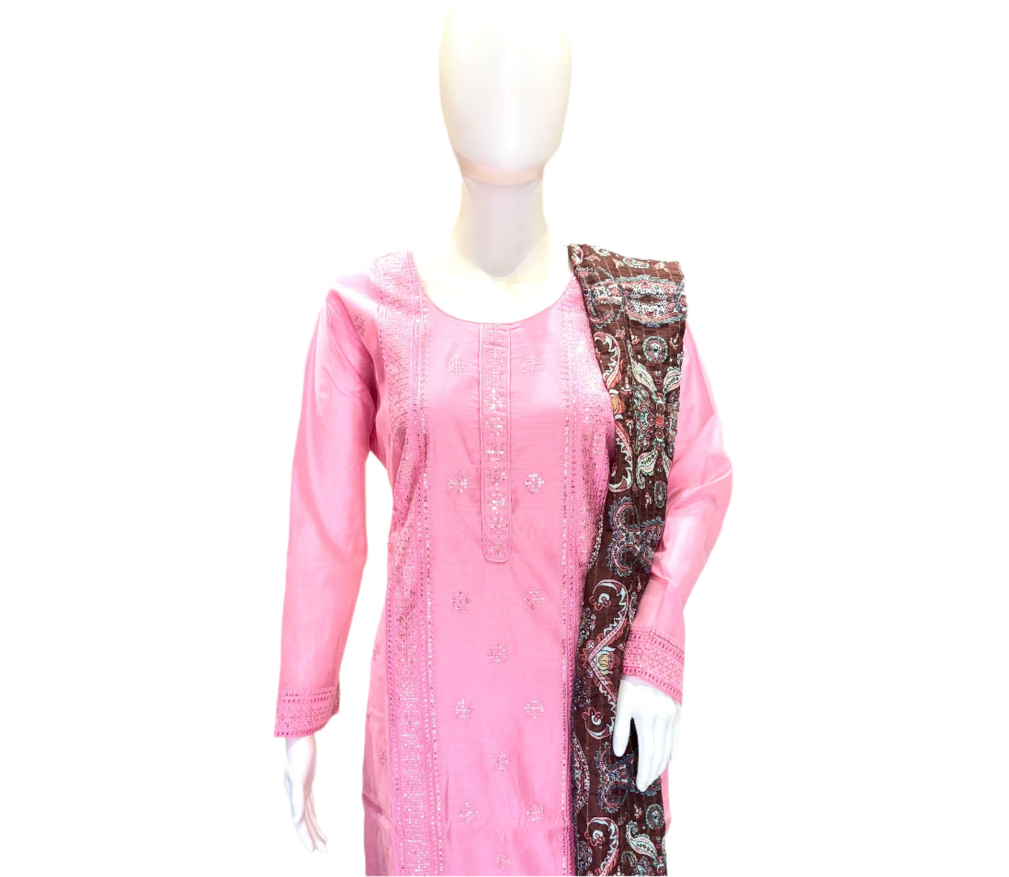 Designer Chanderi Silk Chudidar