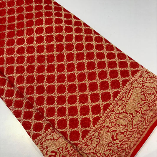 Silver Zari Banaras Saree