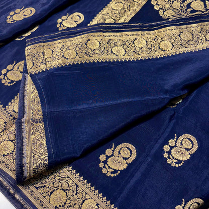 Banarasi Crepe Silk Saree | Designer Zari