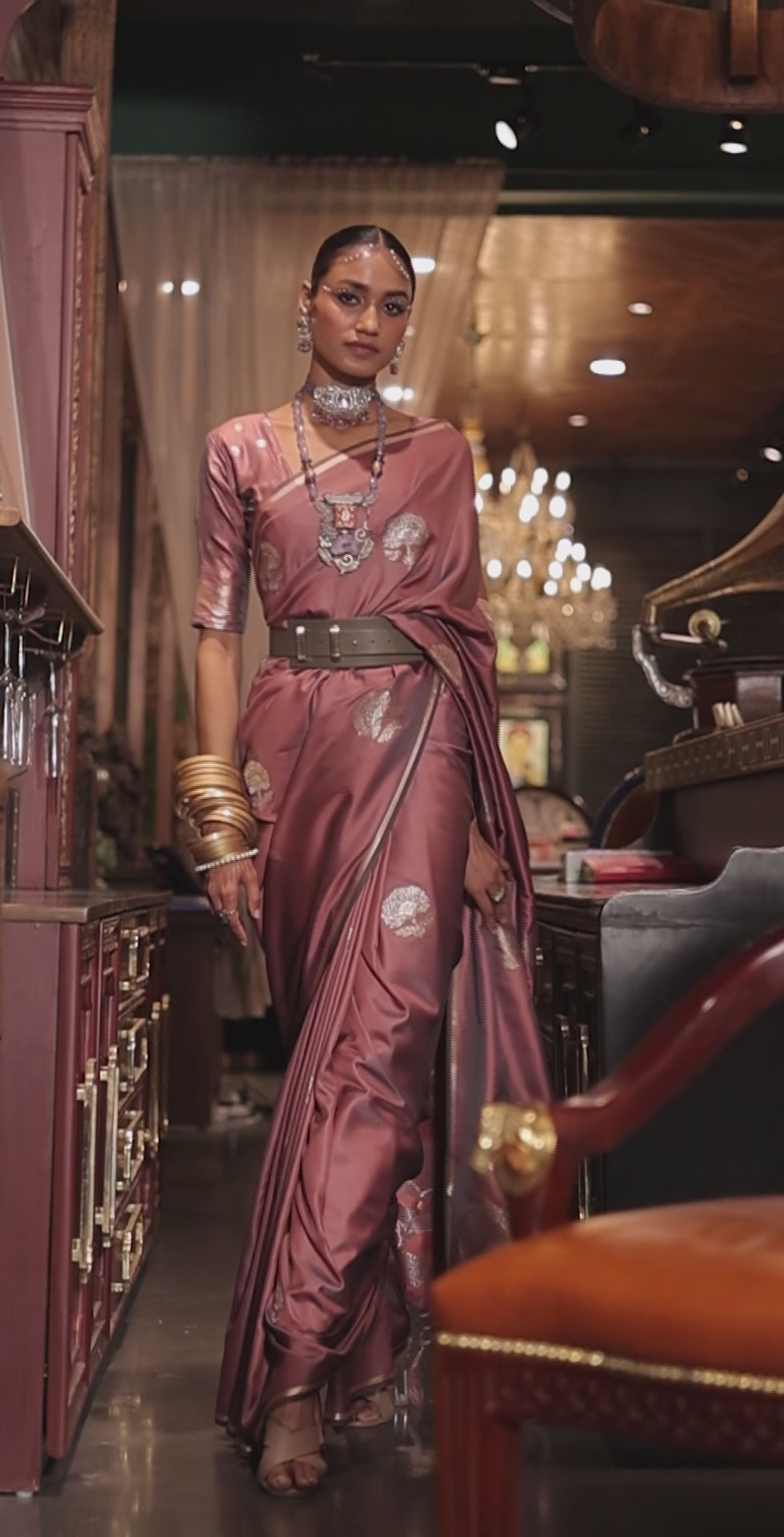 Satin Sarees | Raj Silk Villa - Raj Silk Villa