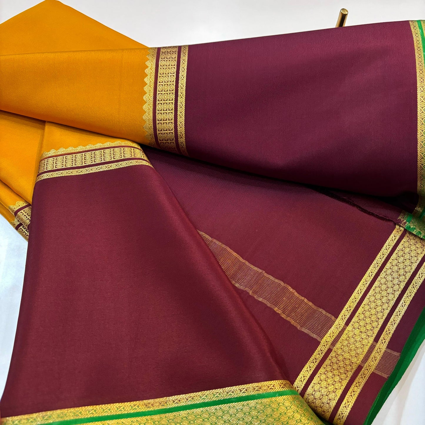 Pure Mysore Silk Saree | 120 grams | KSIC grade silk