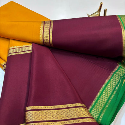 Pure Mysore Silk Saree | 120 grams | KSIC grade silk