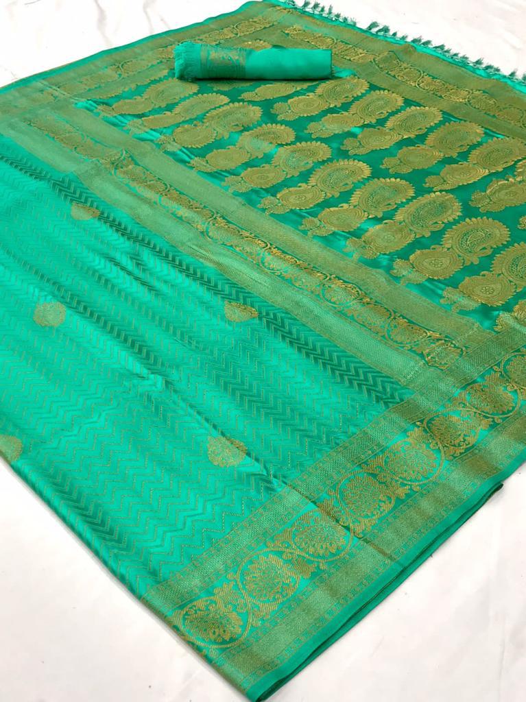 Buy online Soft weaving silk saree in India